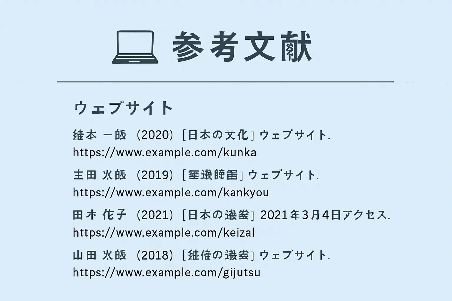ウェブサイトの参考文献の書き方2026｜SIST 02・APA別の記載例とURL・閲覧日