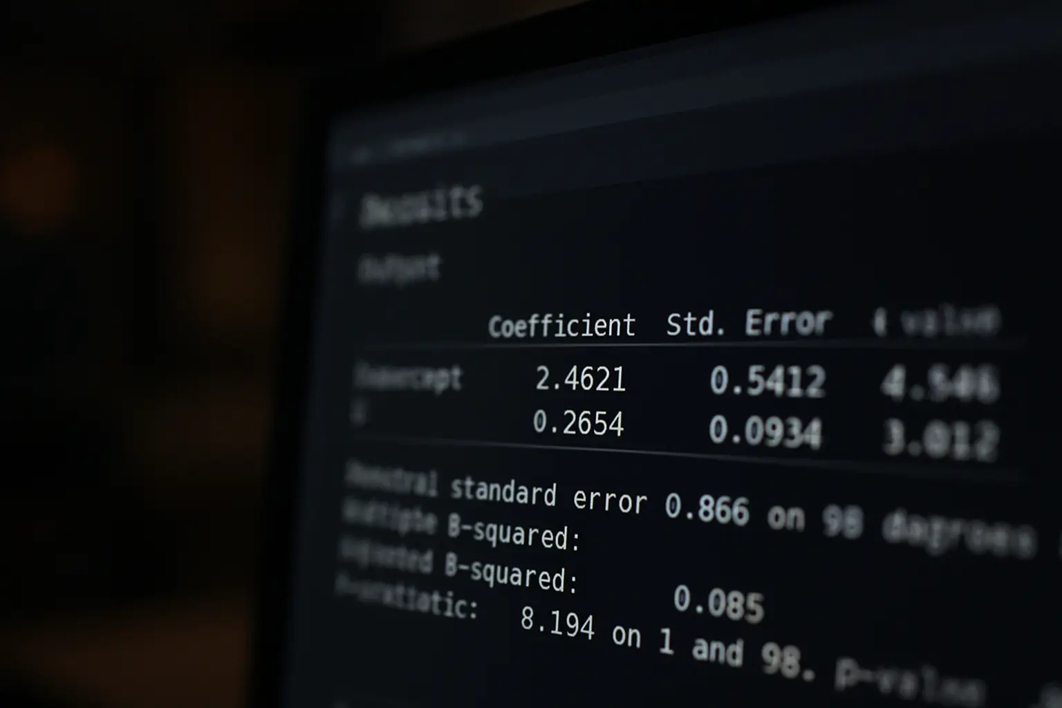 統計ソフトに表示されたカイ二乗検定の結果テーブル