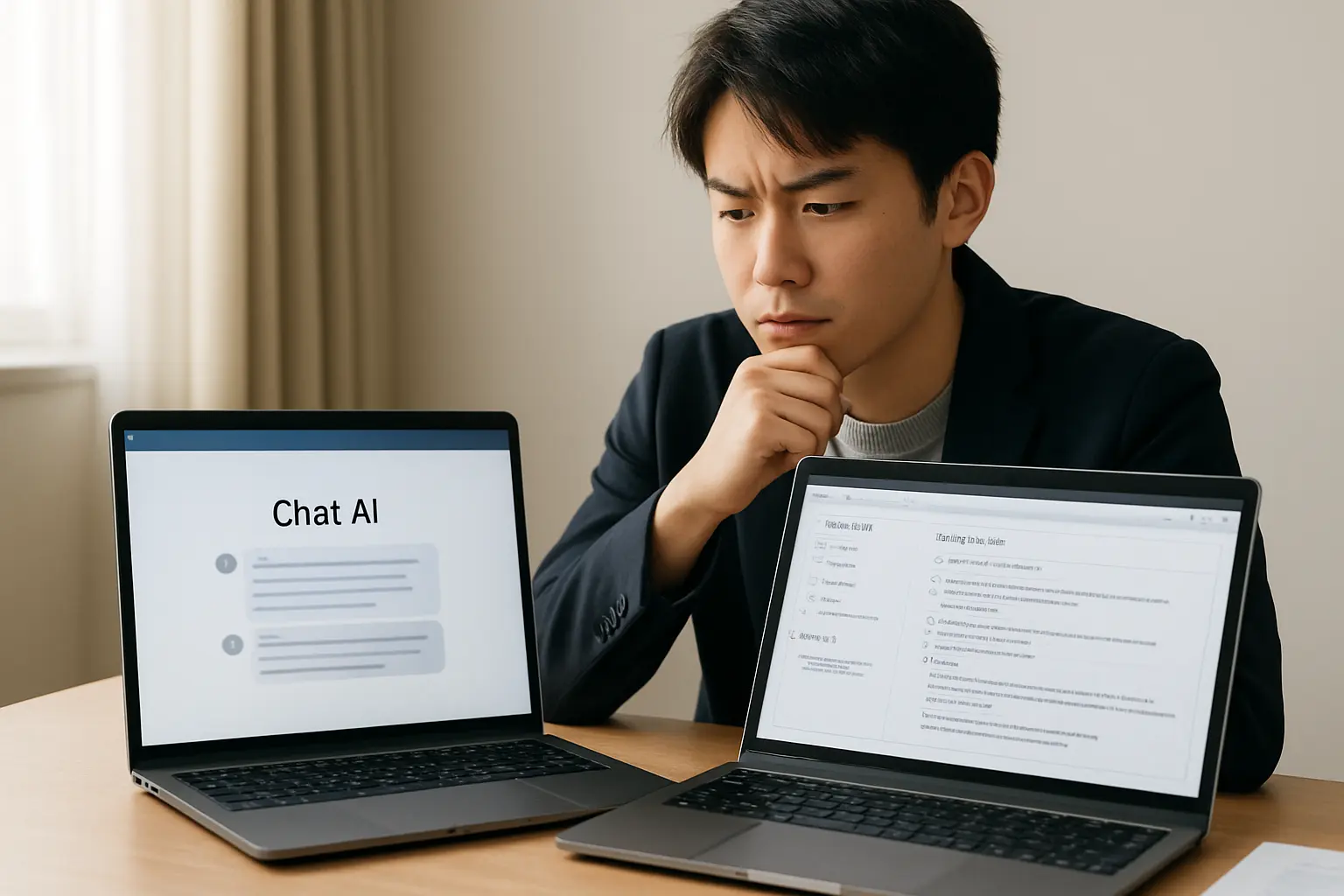 汎用AIと論文特化ツールを比較検討する大学院生