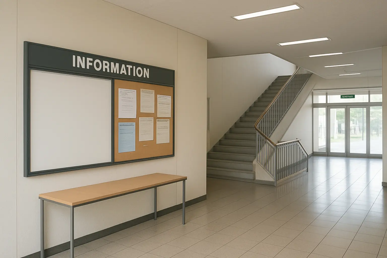 大学院入試の掲示・案内板のイメージ