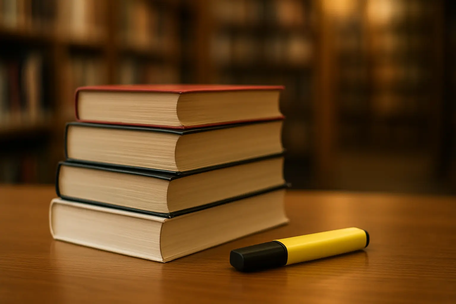 大学図書館で複数の参考文献を積み上げて調べ物をする学生の手元
