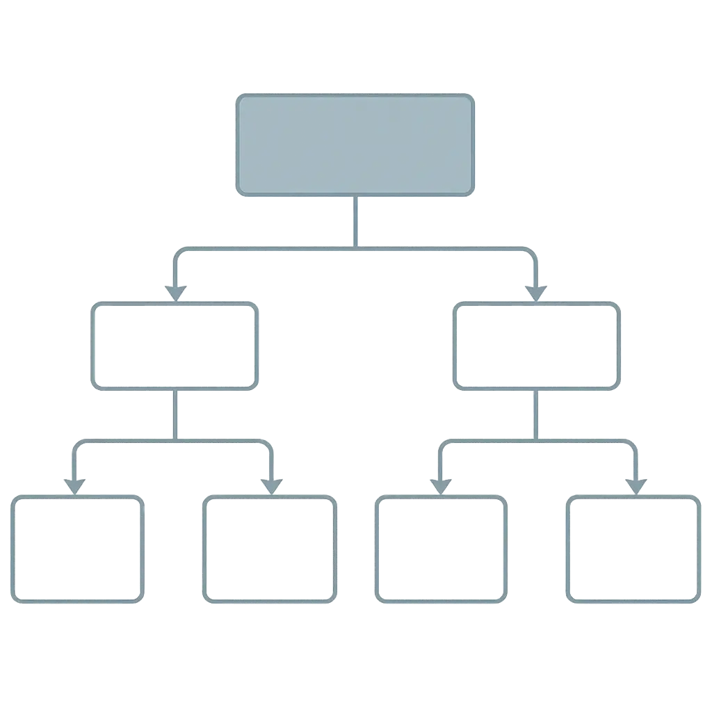 データの尺度と目的から統計検定を選ぶフローチャートのイメージ図