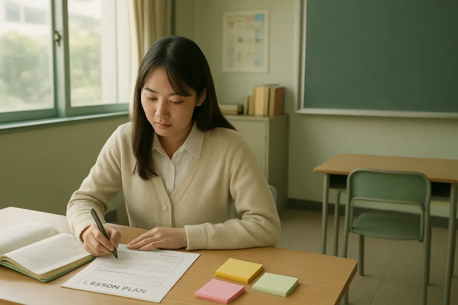 教育実習の学習指導案の書き方ステップ2026|本時の目標から評価規準まで6手順で作る