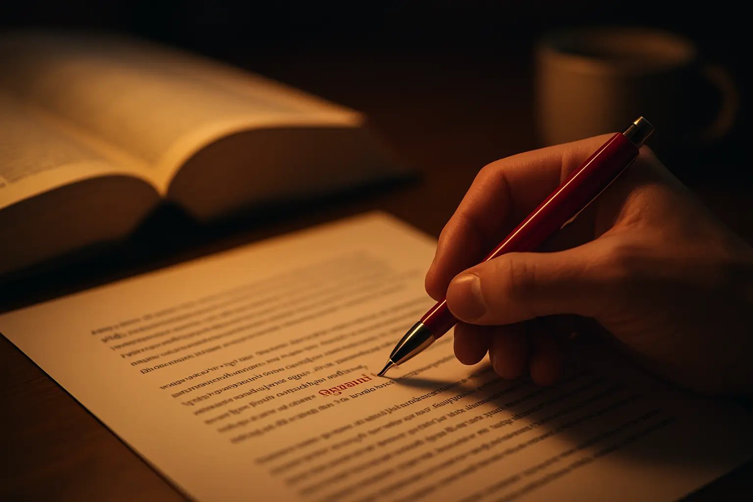 研究目的の一文に使う動詞を辞書と並べて検討している学生の手元